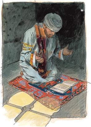 Ibn Battuta’s visit to a religious teacher who was later suspected of treasonous sentiments put him on the wrong side of the sultan, a ruler “most addicted to the making of gifts and the shedding of blood.” Imprisoned, Ibn Battuta “fasted five days on end, reciting the Qur’an cover to cover each day.” Though the sultan received him back and appointed him ambassador to China, the episode marked the end of the traveler’s hopes for a permanent sinecure in India, and the beginning of the most tumultuous years of his travels.