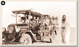 On her 1933 pilgrimage, she became the first international traveler to record the buses that had recently begun service in Makkah.
