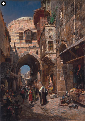 David Street, Jerusalem,” by Gustav Bauernfeind, who first visited Jerusalem in 1880.