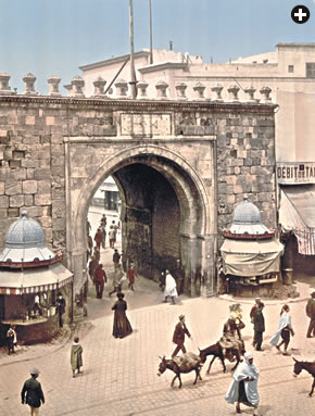 These three views of Tunis, all made in 1899, were published as “photochrom” prints by the Detroit Publishing Company, at the time the largest us publisher of popular, collectable postcards of subjects around the world.