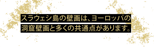 スラウェシ島の壁画は、ヨーロッパの洞窟壁画と多くの共通点があります。