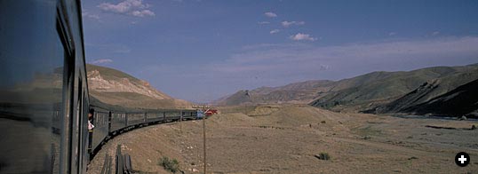 The "Silk Road Express" on its tortuous run to Erzurum.