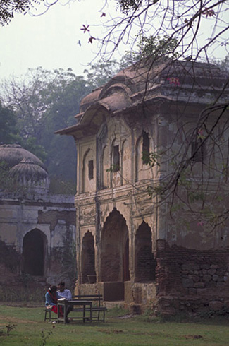 Delhi's green lungs, the Lodi Gardens are landscaped around the tombs of the Lodi Dynasty, which ruled Muslim India from the warrior-king Timur's incursion, in 1398, until the invasion of his grandson Babur, founder of the Moghul Empire, in 1526.