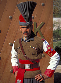 A soldier of the legendary Khyber Rifles.