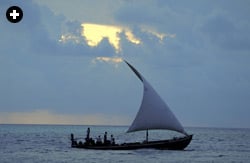 Ocean-going Arab dhows once called in the Maldive Islands as they rode the monsoons across the Arabian Sea, but today only fishing boats ply the waters of the 1196-island republic. 