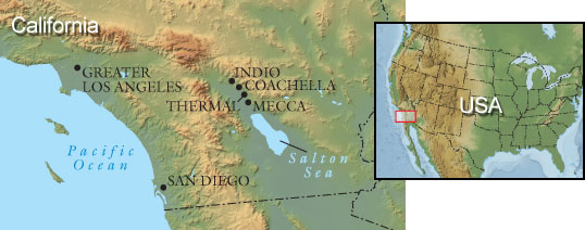 Coachella Valley map