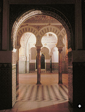 A view of the Alcázar’s Hall of the Ambassadors.