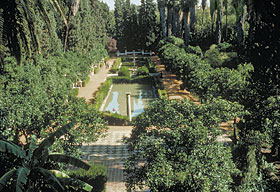 Islamic-style gardens, such as these at the Alcázar, remain popular in Seville, and throughout Spain, to this day.