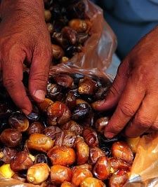 Though they have been a staple for millennia, fresh dates still make a welcome gift even on elegant social occasions. They are sold in more than 70—some say more than 100—stages and varieties. 