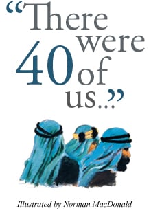 "There were 40 of us..." - Illustrated by Norman MacDonald