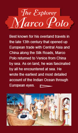 The Explorer: Marco Polo (LES LIVRES DES MERVEILLES / BIBLIOTHEQUE NATIONALE / SNARK / ART RESOURCE)