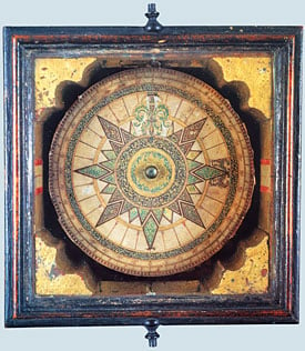 The earliest surviving Portuguese mariner’s compass, made in 1711 by Jose de Costa Miranda.