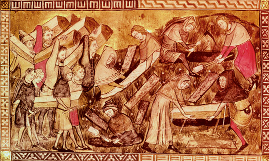 The Great Plague, or Black Death, swept from Central Asia to Europe, killing an estimated one-third of the population wherever it spread. It reached Tunis in 1348 when Ibn Khaldun was 17; its victims included his parents and several of his teachers. These losses, together with the ensuing social and economic chaos, deeply affected him.