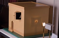 The model of the camera obscura on display at the institute is based on an explanation by its 11th-century inventor, Ibn al-Haitham. The device was an early progenitor of modern photography devices.