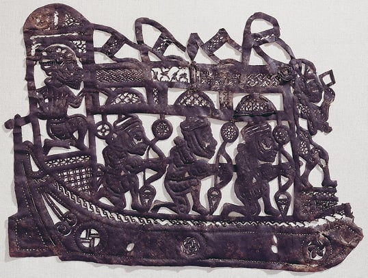 Baybars, Qutuz’s ally and assassin, is remembered less for perfidy and more for his many achievements following the victory at ‘Ain Jalut: 17 years of largely successful military campaigns against other Mongol forces, and more than 20 victories against Crusaders. This leather silhouette, from a Cairo shadow-play, depicts his army at sea en route to attack a Crusader port.