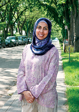 Little Mosque on the Prairie is “a sitcom and not political satire,” says Zarqa Nawaz, the show’s creator, who was born in Liverpool, England and raised in Toronto. In 1994 she moved to Regina with her husband and four children. A former radio journalist and documentary filmmaker, she wants “people to laugh with Muslims like they would laugh with anyone else, and feel comfortable doing so.”