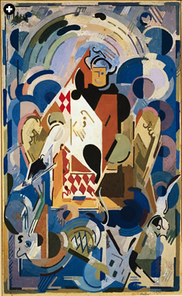 More than two centuries after Galland, French abstract painter Albert Gleizes titled this 1938 painting “Aladdin.” 