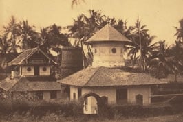a mosque in an unrecorded location, circa 1939; a mosque near Chirakkal, circa 1855.