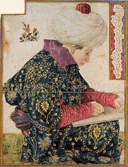 Eastern styles in turn influenced Bellini, as evidenced by his portrait of a seated Ottoman scribe, now in Boston’s Isabella Stewart Gardner Museum.