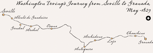 Washington Irving’s Journey from Seville to Granada, May 1893