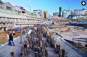 The remains of the port were discovered in 2004 when excavation began for the $4-billion Marmaray urban transit system’s hub, which was then redesigned to accommodate the 10-square-block dig site. The ancient port today lies inland by about a kilometer—one of the reasons it lay undiscovered for so long.