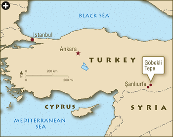 Map of Gobekli Tepe