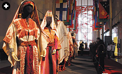 “Brides of the Arab World” exhibited more than 40 masterpiece wedding dresses from all 22 member nations of the League of Arab States.