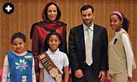 Zoe Sinkford; Ambassador to the United States from Oman Hunaina Sultan Al-Mughairy; Madison Harris; Sultan Qaboos Cultural Center Deputy Director Mubarak Al-Busaidi; and Angela Marsh-Coen.