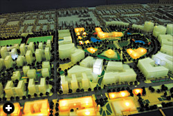 A model shows the government s plan for a fully developed Hulhumalé.