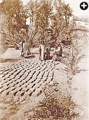 Musil recorded countless details of daily life, including the making of adobe bricks in Al-Jawf, in northern Saudi Arabia.