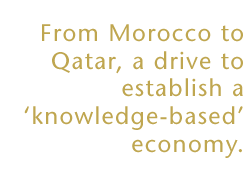 From Morocco to Qatar, a drive to establish a knowledge-based economy.