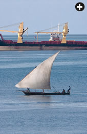 Today, Zanzibar’s maritime traffic includes both freighters bearing imported goods and the traditional lateen-sailed boats, which often belong to fishermen. 