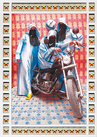 Hassan Hajjaj, “Nikee Rider,” 2007. Courtesy of the artist and Rose Issa Projects.