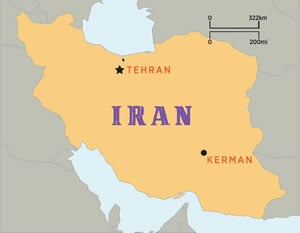 Pistachio Map Iran