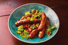 Typical of culinary transformations brought on by Old World trade in New World capsicum chiles were the changes to the simple, classic lamb sausage of North Africa and the Middle East called mirkas or merguez. While a 13th-century recipe spiced it warmly with black pepper, cinnamon and coriander, today merguez is defined by the brash heat of dried capsicums and is enjoyed from New York to Hong Kong.