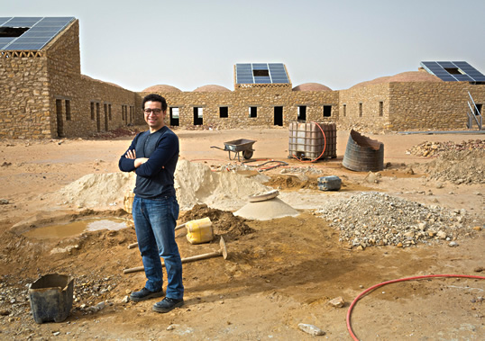 For Ahmed Zahran, the future of economic growth is “off the grid” in the swaths of the Middle East not served by national electricity networks. In 2011 he cofounded KarmSolar, which is building one of the world’s largest solar-powered water pumps and aims to bring renewable energy to desert farming and tourism across the Sinai Peninsula.