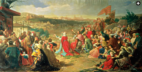 “The Fall of Granada in 1492” by Carlos Luis Ribera y Fieve, 1890