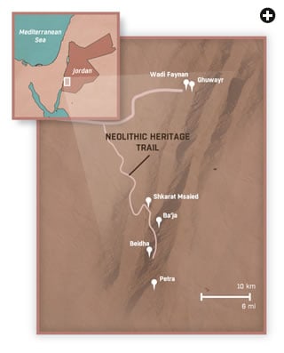 Map of the Neolithic Heritage Trail