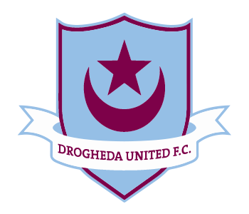 Drogheda’s ensign has appeared variously with stars of five, six and seven points: Drogheda United Football Club, top, displays five; the almshouse of St. John, above and in detail below, below, shows seven. The emblem originated in Byzantium, where the star showed eight points. English King Richard (“the Lionheart”) adopted the crescent and star in 1192 upon his capture of Cyprus from Byzantine rule and  bestowed it, two years later, on the port of Drogheda.
