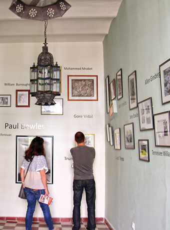Popular with tourists visiting TALIM is the room of photographs showing Legation literati, named the Paul Bowles Wing after the author and musicologist who spent decades in Tangier and donated some 72 hours of traditional Moroccan music that he recorded in the 1950s.  