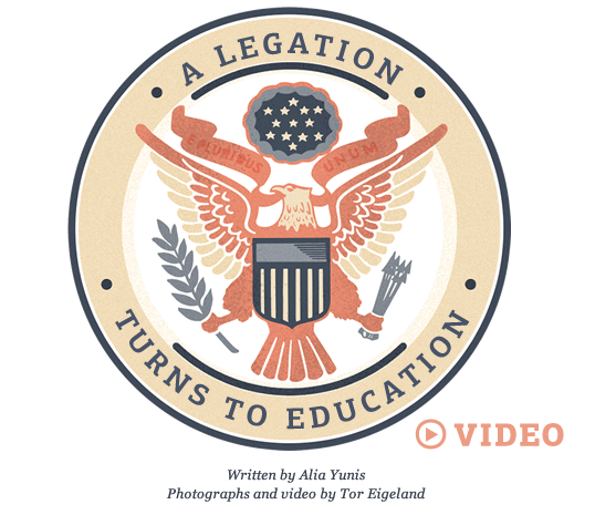 A Legation Turns to Education

Written by Alia Yunis 

Photographs and video by Tor Eigeland
