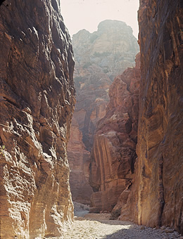 Enter this narrow, winding ravine, known as the Shiq, walk along it for two kilometers (1.25 miles), and you’ll reach Petra, the Nabataean capital city.