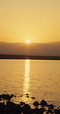 Today the Dead Sea is calm. The bitumen “bulls” for which it was once famous no longer rise from its waters.