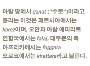 아랍 땅에서 카나트 (